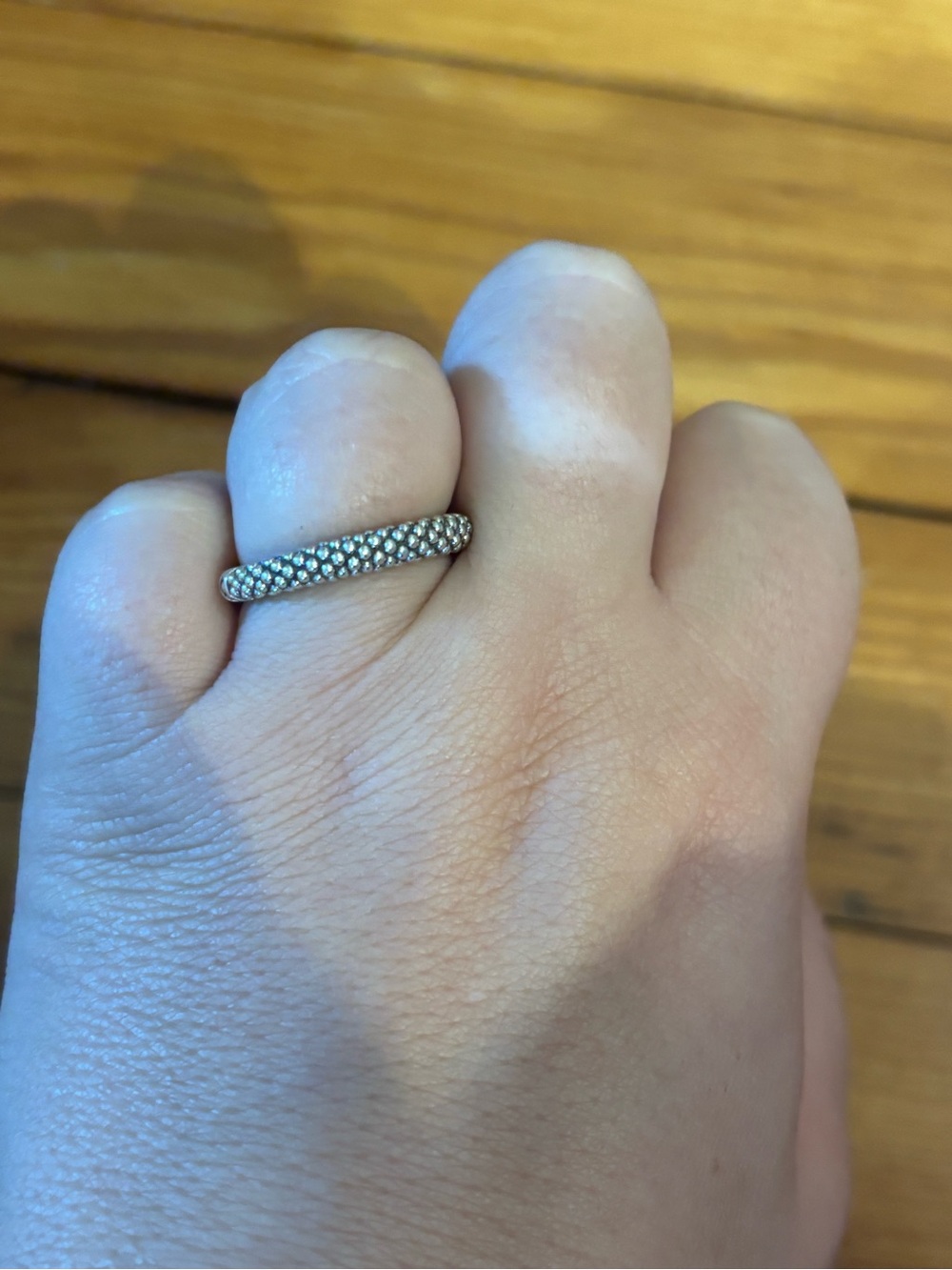 LAGOS Silver Pavé Dot Band Ring